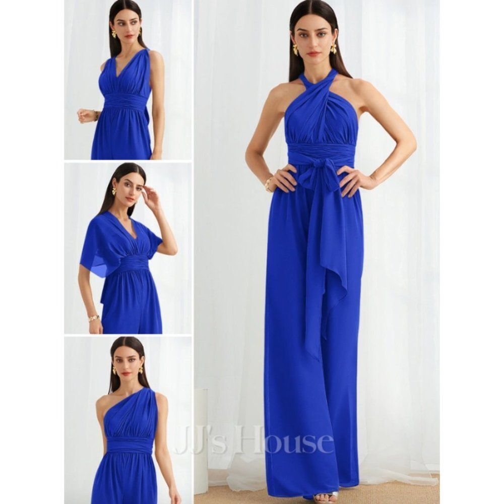 JJs House Cobalt Blue Convertible Jumpsuit Romper